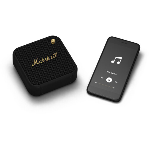 Marshall Willen Portable Bluetooth Speaker (Black & Brass)