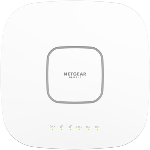 NETGEAR Point d’accès WiFi 6E POE++ (WAX630E) - WiFi 6E Tri Bandes AXE7800  | Borne WiFi 6E | Port Ethernet 2,5 G | Gestion à Distance via Insight 