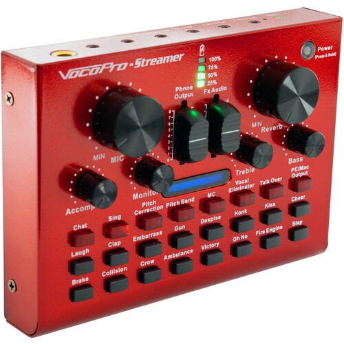 VocoPro Streamer-Live-Pro 100W Karaoke Recording/Streaming Package