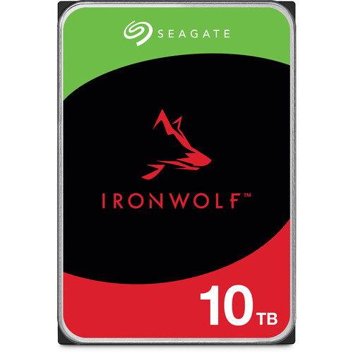 Seagate IronWolf 10 TB, ST10000VN004, disque dur interne, 8,9 cm (3,5  Zoll), 256 MB Cache, 7200 RPM, SATA 6Gb/s
