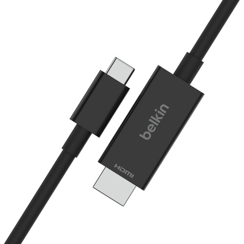 Belkin USB-C to HDMI 2.1 Cable (6.6', Black) AVC012BT2MBK B&H