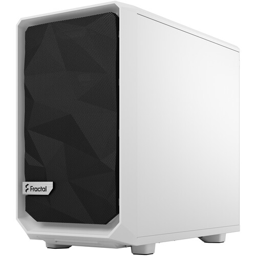 Fractal Design Meshify 2 Nano Mini-Tower Case (White, Clear Window)