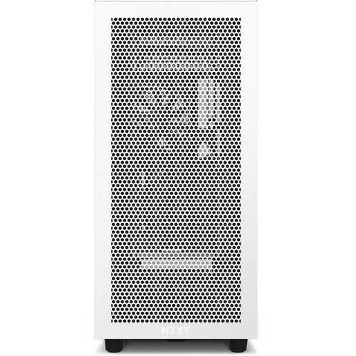 NZXT H7 Flow White Mid Tower Airflow PC Gaming Case Tempered Glass