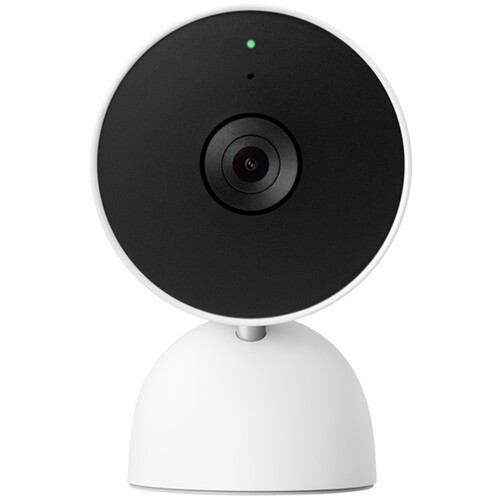 Google Nest Cam (Indoor, Wired) - Security Camera - Snow 