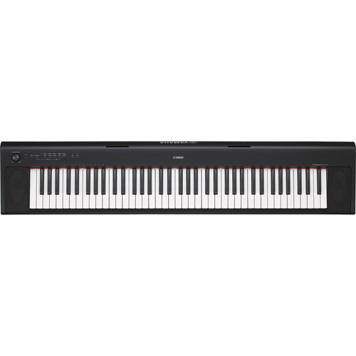 Yamaha NP-32 Piaggero Portable Piano-Style Keyboard with AC Adapter (Black)