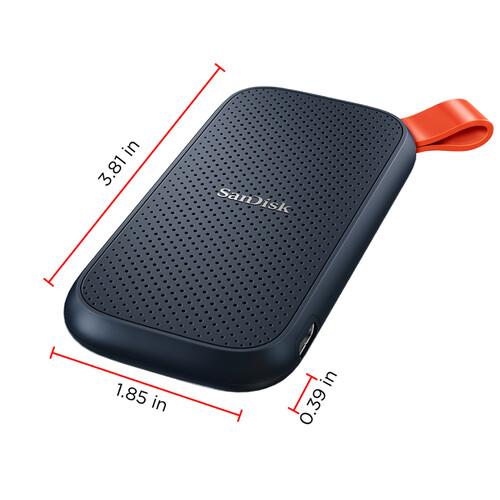 SanDisk 1TB Portable SSD SDSSDE30-1T00-G25 B&H Photo