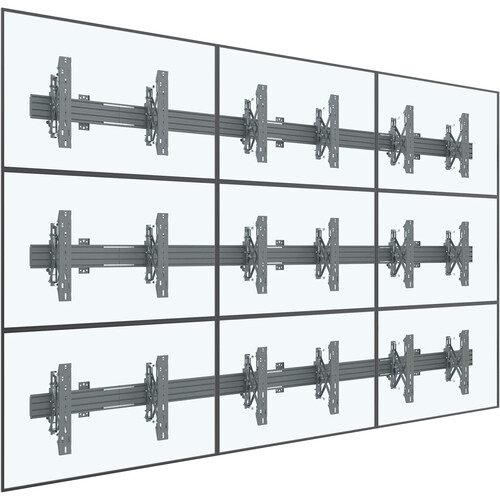 Mount-It! 3 x 3 Video Wall Mount with Push-In Pop-Out MI-20427