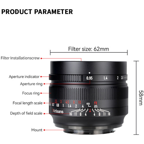 7artisans Photoelectric 50mm f/0.95 Lens for Nikon Z A008B-Z B&H