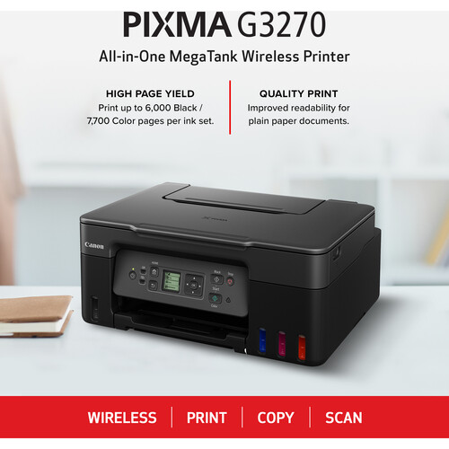 Canon PIXMA G3270 MegaTank All-in-One Wireless Inkjet 5805C002