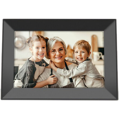 Aluratek - 8 WiFi Touchscreen Digital Photo Frame with Auto Rotation and 16GB Built-In Memory - BLACK.