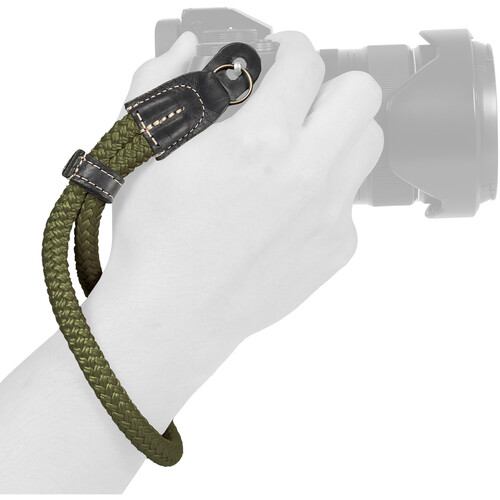 Olive Green Paracord Camera Wrist Strap with Ring Connection (Lug