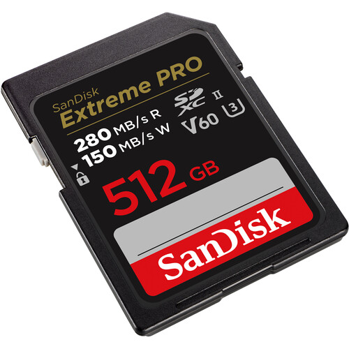 SanDisk 512GB Extreme PRO UHS-II SDXC Memory SDSDXEP-512G-ANCIN