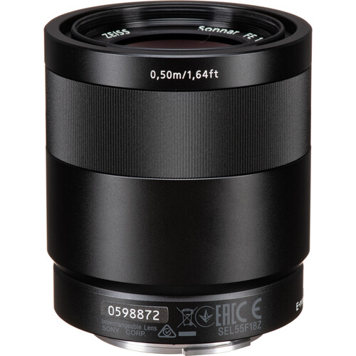 Sony Sonnar T* FE 55mm f/1.8 ZA Lens SEL55F18Z B&H Photo Video