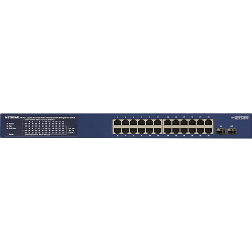 Netgear ProSAFE GS724TPP 24-Port Gigabit PoE+ Managed Network Switch