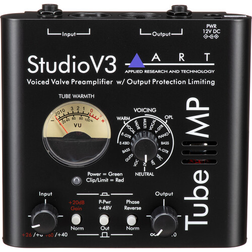 ART Tube MP Studio V3 Microphone Tube Preamplifier TUBEMPSTV3U