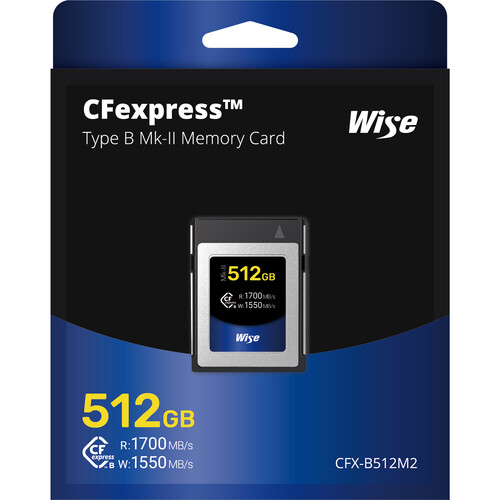 Wise Advanced 512GB CFX-B Series Mark II CFexpress CFX-B512M2