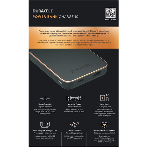 Duracell Charge10 10,000mAh PD Power Bank
