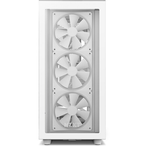 NZXT H7 Elite - Premium Mid-Tower PC Gaming Case - RGB LED & Smart Fan  Control - Tempered Glass - White