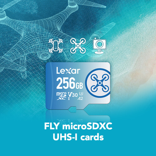 Lexar 256GB FLY UHS-I microSDXC Card LMSFLYX256G-BNNNG B&H Photo