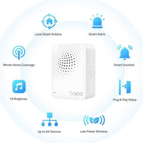 TP-Link Tapo H100 Smart Hub with Chime TAPO H100 B&H Photo Video