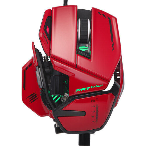 Mad Catz R.A.T. 8+ ADV Mouse (Red) MR06DCINRD000-0 B&H Photo