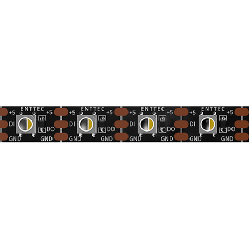 Enttec 8PXW60 RGBW LED Strip (Black, 13') with Black Printed 60 LEDs per 3.2' 402 Lumens per 3.2