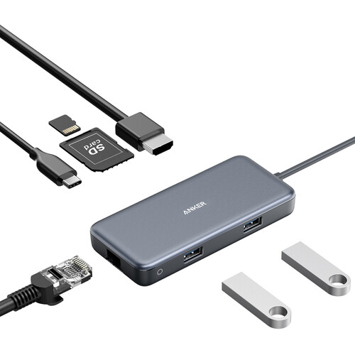 Anker PowerExpand+ 7-in-1 USB-C PD Ethernet Hub USB-C Hub A8352 - Anke