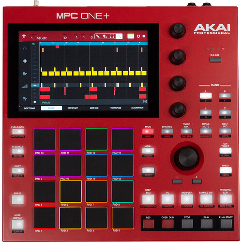 Akai Professional MPC One+ Standalone Music Production Center with Sampler  and Sequencer (Red)
