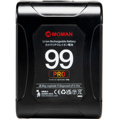 Moman Power 99 Pro Mini V-Mount Lithium-Ion Battery with OLED Screen (99Wh)