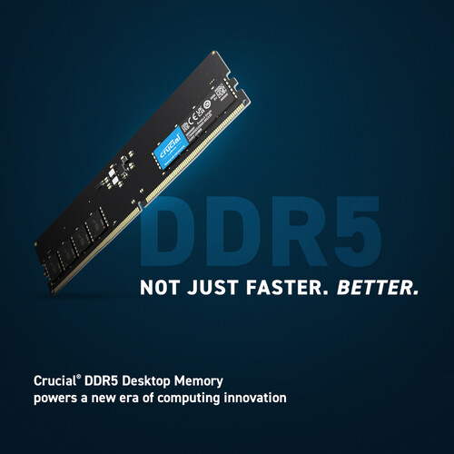 Crucial 16GB Desktop DDR5 5600 MHz UDIMM Memory Kit