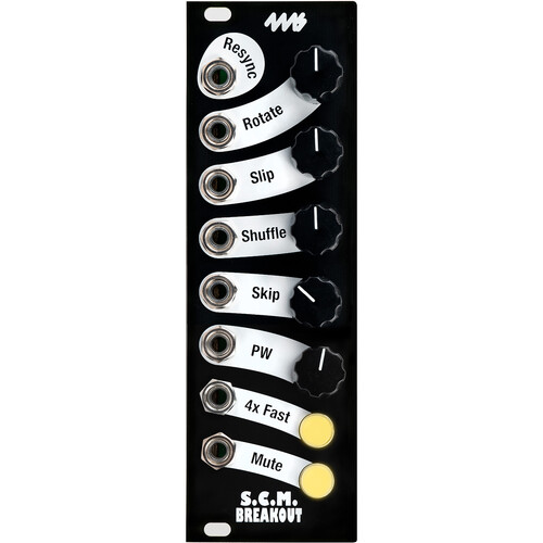 4ms Shuffling Clock Multiplier Break Out Eurorack Module DIY Faceplate  (Black)