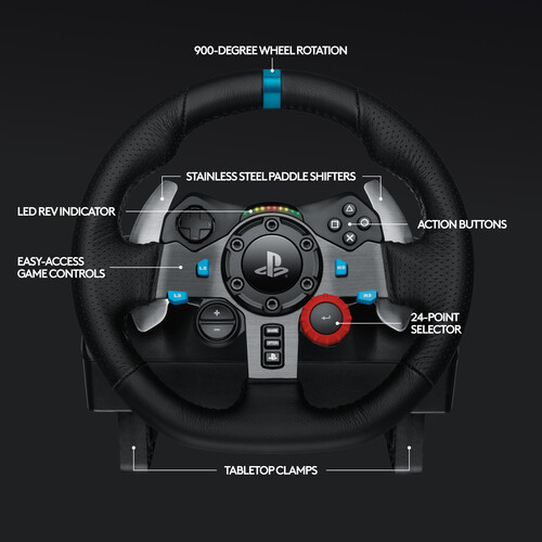 Logitech G G29 Driving Force Racing Wheel (PS3 & PS4) 941-000110