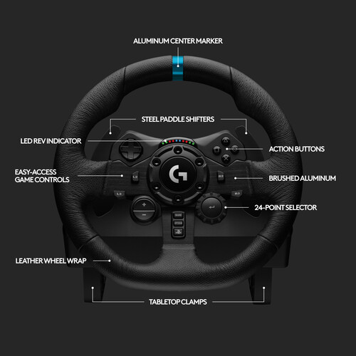 Logitech G G923 TRUEFORCE Sim Racing Wheel and Pedals 941-000147