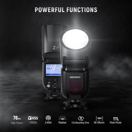Neewer Z1-N TTL Round Head Flash Speedlite for Nikon DSLR Cameras