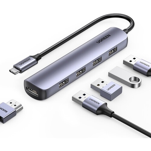 UGREEN 5-in-1 USB-C Hub (Silver) 20197 B&H Photo Video