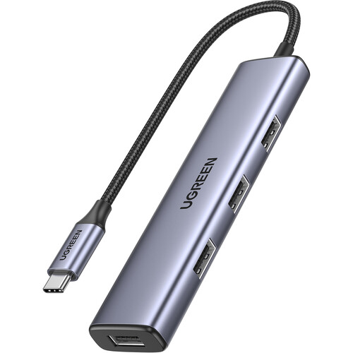 UGREEN 4-in-1 USB-C Hub (Grey) 20841 B&H Photo Video