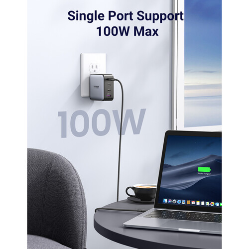 UGREEN Nexode 100W USB C Chargeur Plug 4-Port GaN Type C Fast Wall