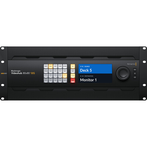 Blackmagic Design Videohub 80x80 12G Zero-Latency Video Router