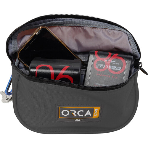 Orca Accessories Waist Pouch (Gray) with Wear On Waist or Wide Front Pocket Side Accessory Loops
