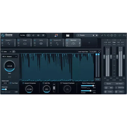 iZotope Ozone 11 Standard Mastering Software (Download) 10-O11S