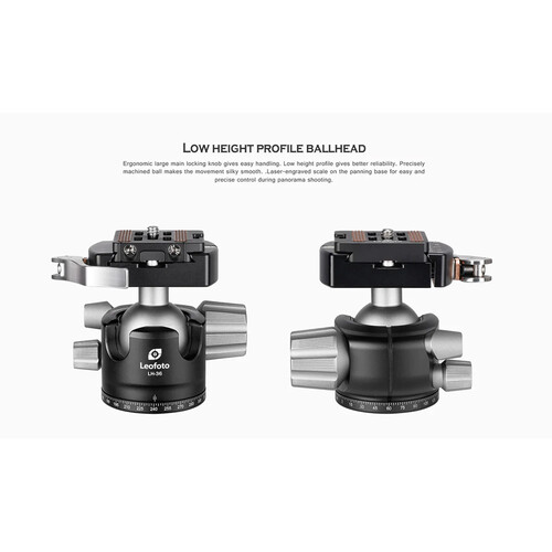 Leofoto LS-284CEX Ranger Series Carbon Fiber Tripod and LH-36LR Ball Head  Kit