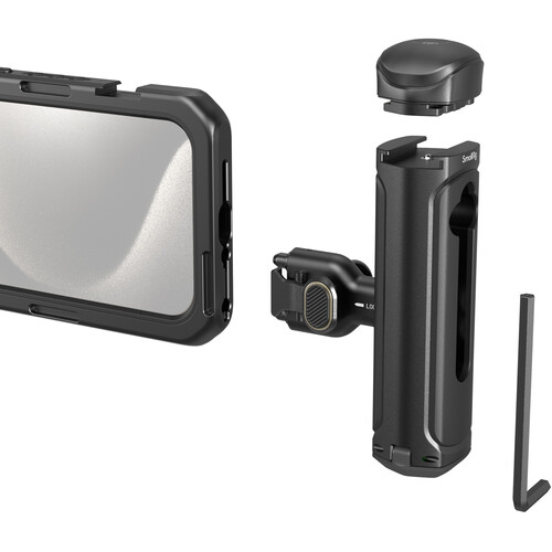 SmallRig Mobile Video Cage Kit with Single Handle for iPhone 15