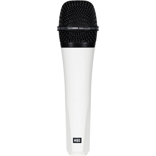 Telefunken M80 Custom Handheld Supercardioid Dynamic Microphone (White  Body, Black Grille)