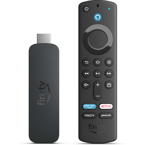 Fire TV Stick 4K with Alexa Voice Remote (includes TV controls)  Dolby Vision Fire Stick, smart TV, smart device, 4K resolution