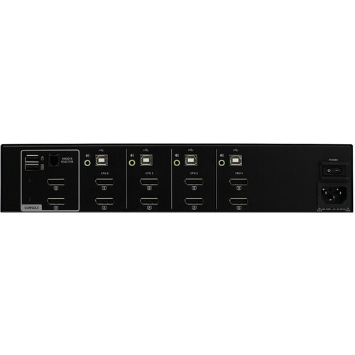 IOGEAR - GCS1424TAA4 - 4-Port Dual View DisplayPort Secure KVM Switch  w/Audio