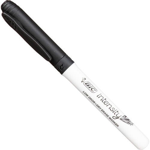 BIC Intensity Low Odor Dry Erase Pocket Marker Fine GDE11-BLK