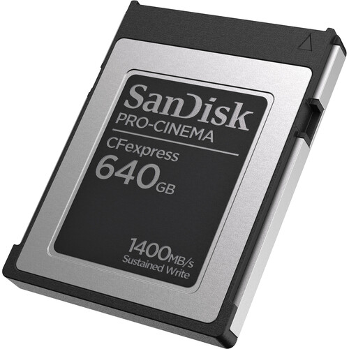 SanDisk 640GB PRO-CINEMA CFexpress Type B SDCFEC-640G-GN4NN B&H