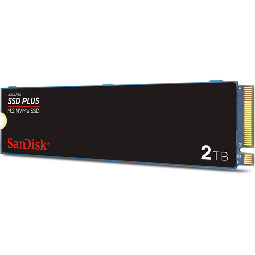 SanDisk 2TB SSD PLUS M.2 NVMe PCIe 3.0 M.2 SDSSDA3N-2T00-G26 B&H