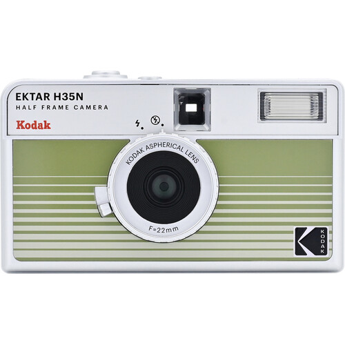 Kodak Ektar H35N Half-Frame Film Camera (Striped Green) RK0303