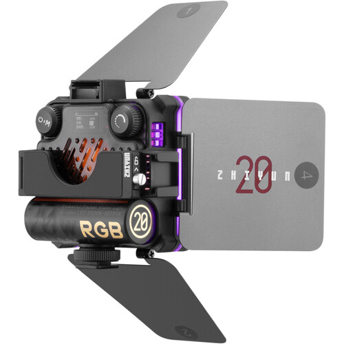 ZHIYUN Fiveray M20C Combo 20W RGB Portable Camera Light, 4500mAh  Rechargeable Full Color LED Photography Light TLCI 96+ CRI 94+ CCT  2500K-10000K with